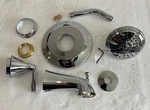 Mirabelle Tub And Shower Trim Kit Chrome Provincetown MIRPR8030ECP A3. Fixed Price $47.99.