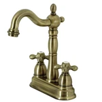 Kingston Heritage KB1493AX 2-HANDLE 2-HOLE Deck Mount Bar Faucet Antique Brass. Fixed Price $118.78.