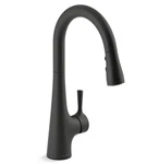 Kohler K-24661-BL Tempered 3-SPRAY Pull Down Kitchen Faucet, Matte Black. Fixed Price $290.00.
