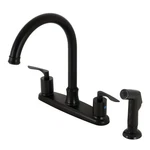 Kingston Brass FB779.SVLSP Serena 1.8 Gpm Deck Mounted Standard - Black. Fixed Price $168.97.
