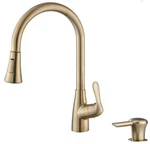 Derengge Single Handle Pull-down Kitchen Faucet. Fixed Price $104.00.