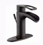 Glacier Bay Kiso 1002 502 097 Single Handle Low-arc Lavatory Faucet Bronze. Fixed Price $19.99.