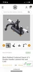 Renovators Supply Centerset Faucet - Matte Black. Fixed Price $100.00.