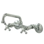 KS213C Kingston Two Handle Wall Mount Kitchen Faucet, Polished Chrome. Fixed Price $134.49.