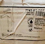 Delta 774T-SS-DST Zura TOUCH2O 1-HANDLE Vessel Bathroom Faucet Stainless. Fixed Price $549.99.