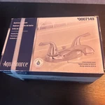 Aquasource Chrome Finish 4" Centerset Mount Bathroom Faucet #0007149 Brand New. Fixed Price $23.00.
