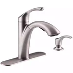 Kohler Mistos Single-handle Pull-out Sprayer Kitchen Faucet Stainless Steel. Fixed Price $88.00.
