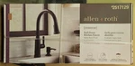 Allen+roth Evanston 2517129 Black Single Handle Pull-down Kitchen Faucet New. Fixed Price $99.00.