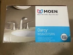 Moen Darcy WS84551SRN In. Widespread 2-HANDLE High-arc Bathroom Faucet Spot. Fixed Price $128.99.