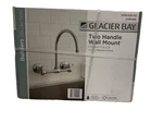 Builders Double-handle Wall Mount Standard Kitchen Faucet Chrome, Glacier Bay. Fixed Price $75.99.