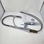 Glacier Bay Brenner Commercial 1-HANDLE Pull-down Sprayer Kitchen Faucet, Chrome. Fixed Price $69.99.