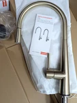 Franke FF3491CHG Steel Faucet Pull-down Champagne Gold Open Box!. Fixed Price $267.00.