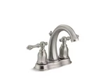 Kohler Kelston Centerset Bathroom Faucet K-13490-4-BN Vibrant Brushed Nickel. Fixed Price $179.95.