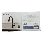 Moen 87028BL Edwyn One-handle High Arc Pulldown Kitchen Faucet Matte Black. Fixed Price $120.00.