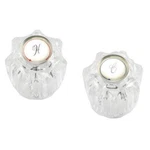 Plpci Hot Cold Faucet Handles 1-5/8" Clear Acrylic Fits Delta Pack MP54260. Fixed Price $8.99.