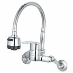 5"-8" H-1 Kitchen D6 Cobra Faucet Taps Chrome Wall Mount Sink 2-FUNCTION. Fixed Price $73.97.
