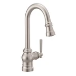 Moen S52003SRS Spot Resist Stainless One-handle Pulldown Single Mount Bar Faucet. Fixed Price $740.70.