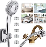Sink Hose Shower Sprayer Attachment - Faucet Extension W/ 5 Adapters For Bathroo. Fixed Price $44.35.
