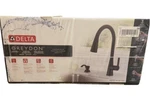 Delta Greydon Pull Down Kitchen Faucet W/ Shieldspray Soap Dispenser Matte Black. Fixed Price $153.96.