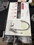 Delta Faucet Berkley Single Handle Pull-down Kitchen W/ Soap Dispenser. Fixed Price $96.00.