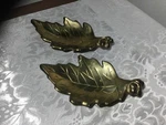 Vintage Hampton Brass Oak Leaf W Acorn Ashtray Trinket Dish Set Of 2 India. Fixed Price $37.87.