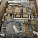 Kohler K-7548-4-CP Purist Widespread Bridge Kitchen Faucet. New. Fixed Price $584.98.