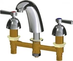 Chicago Faucets 405-E2805-369AB Deck Mounted Sink Chrome .5GPM New. Fixed Price $127.07.