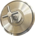 New Restoration Hardware Cross Handle Shower Tub Valve Valence Set Satin Nickel. Fixed Price $299.95.