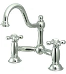 Elements Of Design Double Handle 8" Center Bridge Bathroom Faucet - ES3911AX. Fixed Price $235.00.