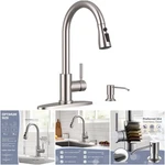 Stainless Steel Kitchen Faucet Soap Dispenser Pull Down Sprayer Rv Single Handle. Fixed Price $106.99.
