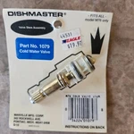 Dishmaster M76 Cold Water Valve Assembly New Free Shipping. Fixed Price $27.99.