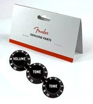 Real Fender Knobs American Mexican Usa Mim Black Volume Tone Push-on Set. Fixed Price $14.99.