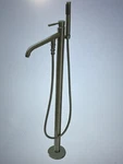 Kingston Brass KS8138DL Freestanding Tub Faucet W/ Hand Shower, Brushed Nickel. Fixed Price $700.00.