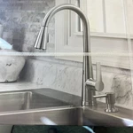 Allen + Roth Tolland 67798W-120802 Kitchen Faucet Silver(new). Fixed Price $99.00.