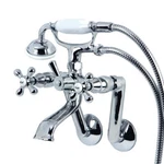 Kingston Tub Wall Mount Clawfoot Faucet With Hand Shower. Fixed Price $296.32.