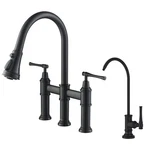 Kraus KPF-3121-FF-102 Allyn 1.8 Gpm Bridge Pull-down Faucet And Black. Fixed Price $489.95.