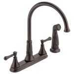 Delta Cassidy Kitchen Faucet W/ Sprayer Venetian Bronze-certified Refurbished. Fixed Price $268.39.
