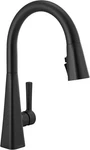 Delta Lenta Matte Black Kitchen Faucet Pull Down Sprayer Modern Single. Fixed Price $99.95.