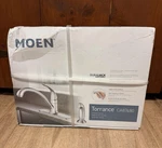 New Moen Torrance CA87480S Single-handle Low-arc Kitchen Faucet Sprayer Sealed. Fixed Price $59.00.