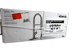 Kohler Setra Semi-professional Sink Faucet W/soap Dispenser Vibrant Stainless. Fixed Price $179.88.
