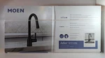 Moen Adler 87233BL Matte Black High Arc Pull Down Kitchen Sink Water Tap Faucet. Fixed Price $130.62.