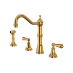 Rohl Kitchen Faucet With Sidespray U.4776L-EG-2. Fixed Price $1935.32.