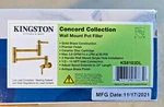 Kingston Brass KS8103DL Wall Mount Pot Filler Kitchen Faucet, Antique. Fixed Price $100.00.
