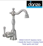Danze Handle Bar Faucet Stainless Finish D153157SS Opulence Series "nice". Fixed Price $275.00.
