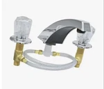 United States Hardware Tiger Chrome 2-HANDLE Knob Bathtub Faucet P-030N. Fixed Price $25.00.