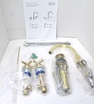 Jaclo 8880-T462-ULB Uptown Contempco Widespread Faucet W/cross Handles Brass. Fixed Price $399.99.