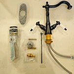 Kingston Brass KS143.PL Heritage 1.2 Gpm Hole Bathroom Faucet - Black. Fixed Price $109.99.