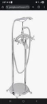 Akdy 3-HANDLE Freestanding Floor Mount Claw Foot Faucet Bathtub Filler. Fixed Price $129.99.