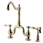 Kingston BRASSKS7752TALBS Tudor Bridge Kitchen FAUCETPOLISHED13.88 X 8.25 14.5. Fixed Price $283.23.