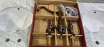 Pfister F-031-4COU Courant 2-HANDLE Bridge Kitchen Faucet S-spray-rustic Bronze. Fixed Price $179.95.
